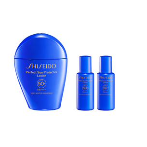 SHISEIDO PERFECT SUN PROTECTOR LOTION SET, 