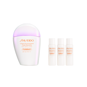 SHISEIDO URBAN ENVIRONMENT TRIPLE BRAUTY SUNCARE EMULSION SET, 