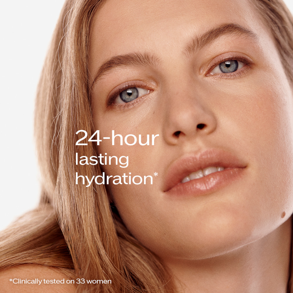 24-hour lasting hydration* *Clinically tested on 33 women
